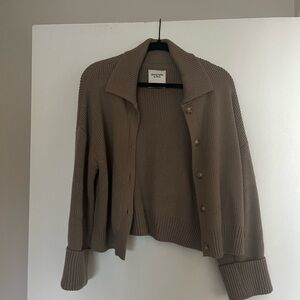 Abercrombie & Fitch Brown Ribbed Women's Sweater